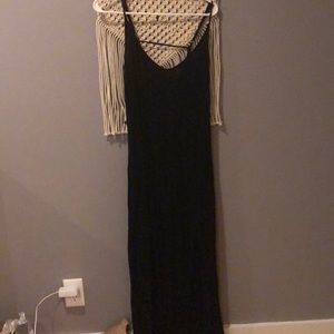 Black wet seal maxi dress